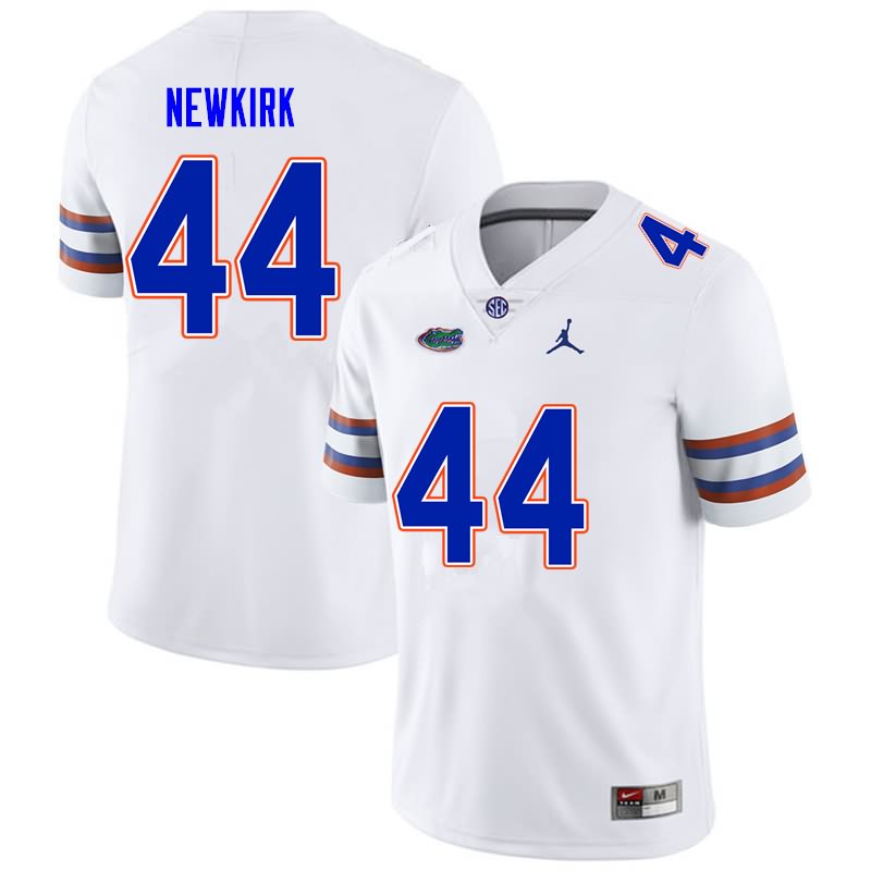 NCAA Florida Gators Daquan Newkirk Men's #44 Nike White Stitched Authentic College Football Jersey DHC4864GU